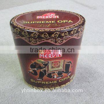 big empty irregular shaped tin box for packing