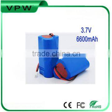 Guangzhou Manufacturer Rechargeable Li-ion 3.7V 6600mAh Battery for Floodlight photo-3