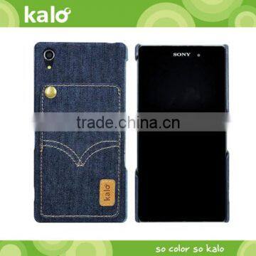 Denim cases with card cover For Sony Xperia Z2 mobile phone cases