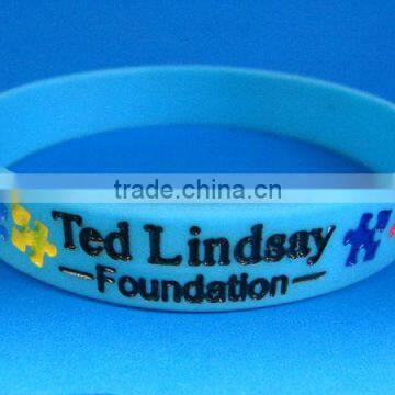 Fill-in Color Silicone Wristband