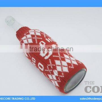 DCP005022 Knitted bottle holder,beer bottle holder,woven bottle sleeve