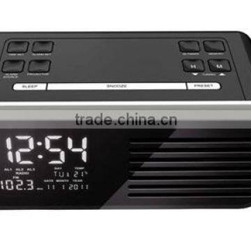 Projection alarm clock with indoor Temperature