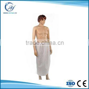 Disposable nonwoven spa bathrobe for men