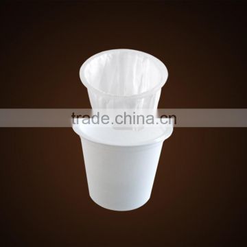 Plastic disposable k cup with filter