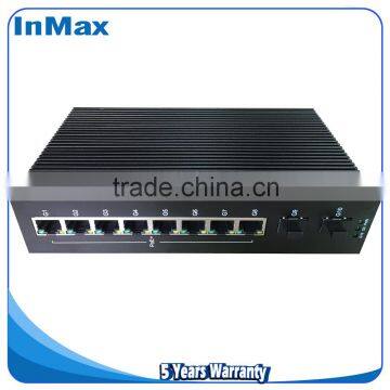 8T+2G PoE full gigabit switch for Highway monitoring, 10 ports Industrial ethernet Switch P510A