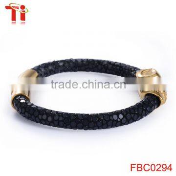 Ti Aohua Gold Plated Metal Bracelet Jewelry Set, Unisex Skull Beads Cuff Bracelet Jewelry Accessory photo-2