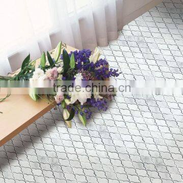 2016 hot sale bianco carrara water jet mosaic products for kitchen backspalsh