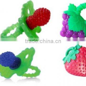 Alibaba express 2016 new product silicone fruit baby teether