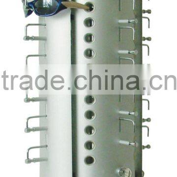 locking eyeglasses display stand;revolving sunglasses display countertop; counter eyewear display desktop