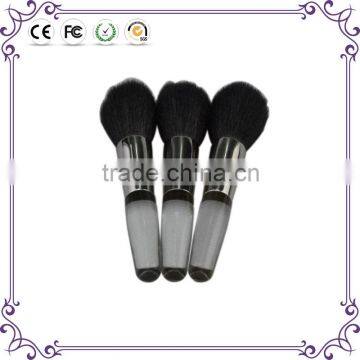 Top quality single plastic clear handle foundation makeup powder brush for sale