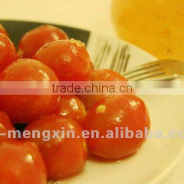 canned cherry tomato in pear juice and osmanthus sauce