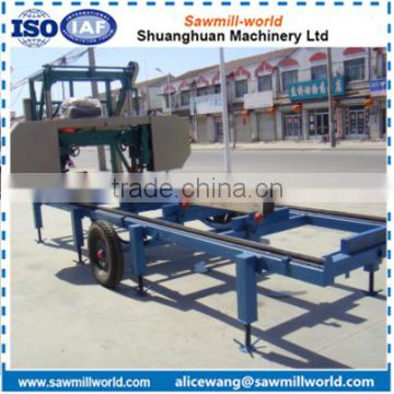 China high efficiency horizontal electric engine wood portable cutting machine