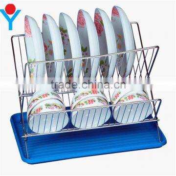 Folding stainless steel dish drainer rack HT153