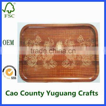 High quality lacquer serving decorative wood tray,Wooden Tray