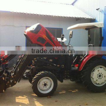 Hot sale 50/55/60HP 4WD tractor with 4in1 bucket front end loader, hydraulic pump backhoe