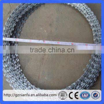 450mmm /500mm /700mm /1000mm Hot Galvanized Coil Concertina Razor Barbed Wire(Guangzhou Factory) photo-5