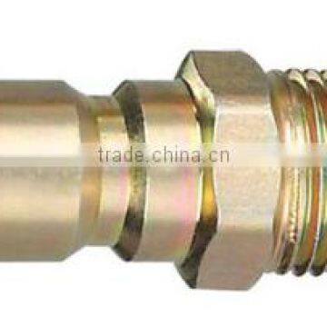 Quick connector,coupling plug-G1/4M, zinc platd steel