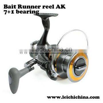 inter-changeable handle aluminium machine cut bait runner fishing reel