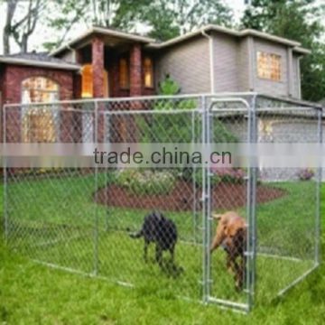 galvanized chain link fence (dog cage)