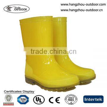 Colorful Transparent PVC Rain Boots For Kids