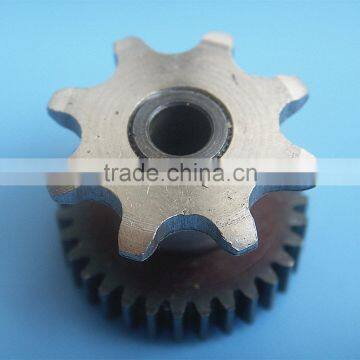 High quality forging steel gears, CNC turing gear,involute dual gear for machinery parts