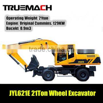 JYL621E 21ton Hydraulic Wheel Excavator With 0.9m3 Bucket