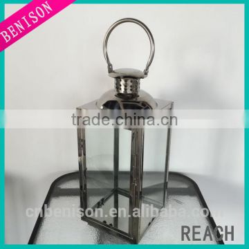 IRONY HOME Stainless Steel Lanterns with Shiny Polished Finish