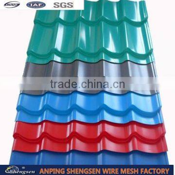 Galvanized With Color Coated Corrugated Steel Roofing Sheet