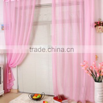 Hot Fully Stitched Curtain Solid Sheer Voile Window Panel Drapes 55"x84" Pink curtain