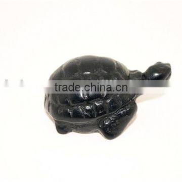 Personalized Handmade Color Painted Decorative Tortoise Polyresin Figurines-Black