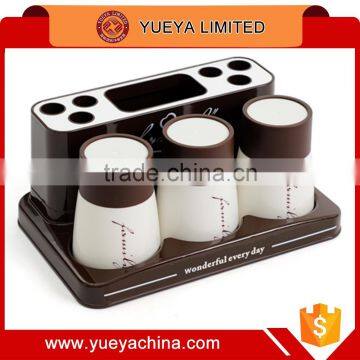 Fashional toothbrush cup and holder sets--coffee 343