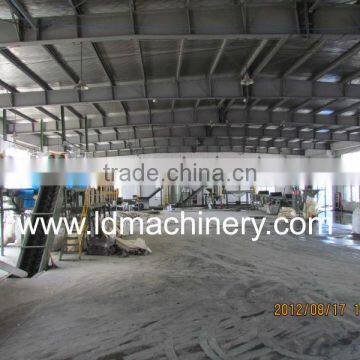 Waste plastic recycling machine line