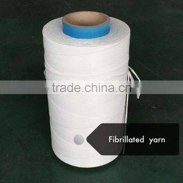 UV protection fibrillated yarn 5000Dtex white color