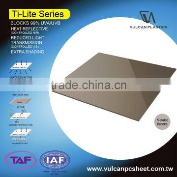 Plastic Polycarbonate Silver Laminated Sheet (Ti-Lite Metallic Bronze Series) photo-5