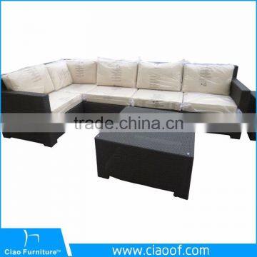 Outdoor Sofa Wicker Sectional Furniture Couch 7pcs Couch With Cushion photo-2