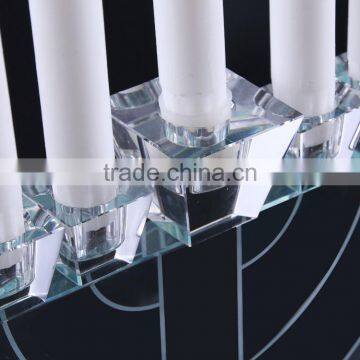 Newest Selling Attractive Style Hanukkah Candle Holder/Chanukah Crystal Candle Holder photo-3