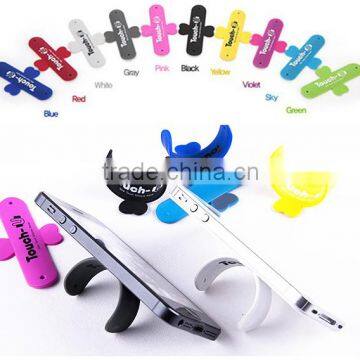 Manufactory One Touch U Silicone Mobile Holder with 1 Color LOGO Printing