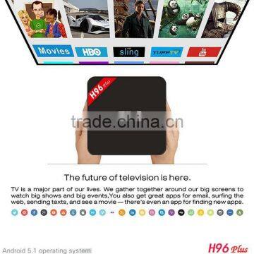 Smart TV Box Android 5.1 Amlogic 2GB+16GB H96 Plus Android TV Box Kodi Pre-installed Internet TV Box photo-3