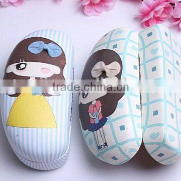 Supply Fashion Cute Girl Pattern Glasses Case photo-2