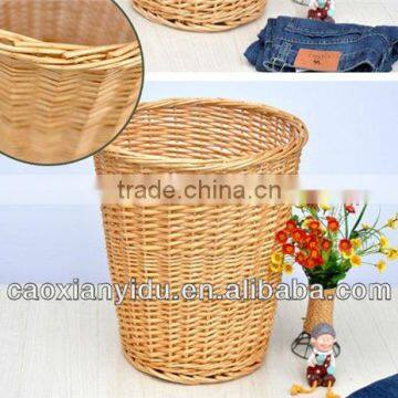 Household Furniture Zakka Storge Basket Wicker Waste Bin Country Style photo-3