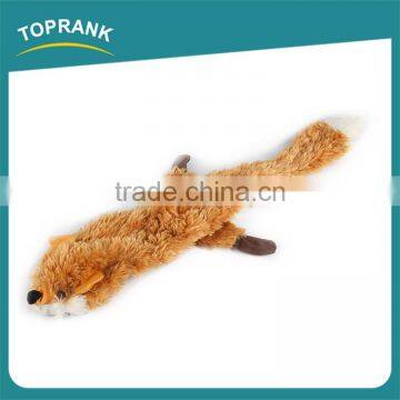 Hot Selling Pet Chewing Unstuffed PV Plush Fox Shaped Dog Toys photo-2