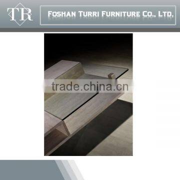 Italy Modern High Quality Square Travertine Base Coffee Table photo-3