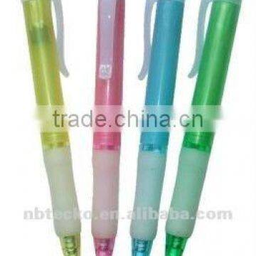 Wholesale plastic transparent color ball pen