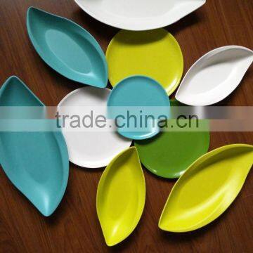 Biological No pollution Environmental bamboo fiber plates set