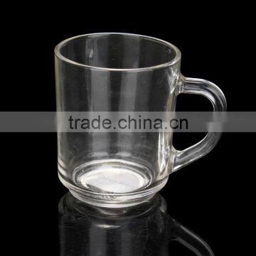 7.5cm diameter clear cup glass double wall cheap glass cup