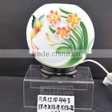 wholesale narcissus ceramic translucent table lamp for home decoration