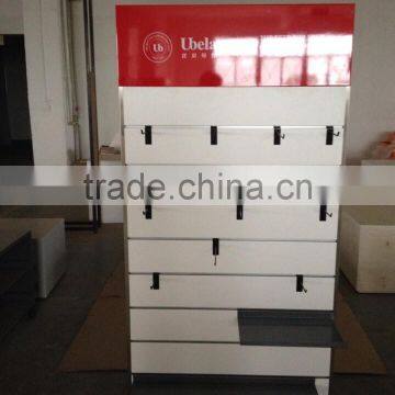 Customized MDF Slatwall Display Stand, Retail Store Slatwall Display Fixture With High Quality photo-2