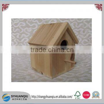 Small handmade wooden bird cage for one bird