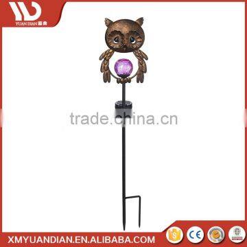 Gifts Welcome Decorative Metal Resin Yard Decor Garden Decor Light Stake photo-3