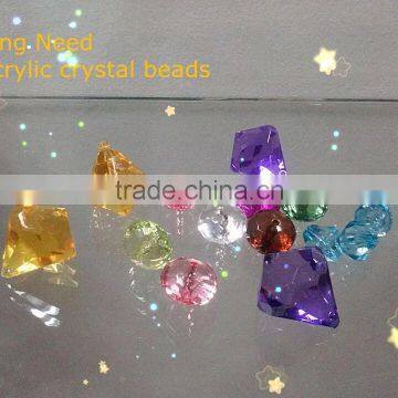 plastic artificial acrylic crystal diamond bead lucite bead gemstone bead